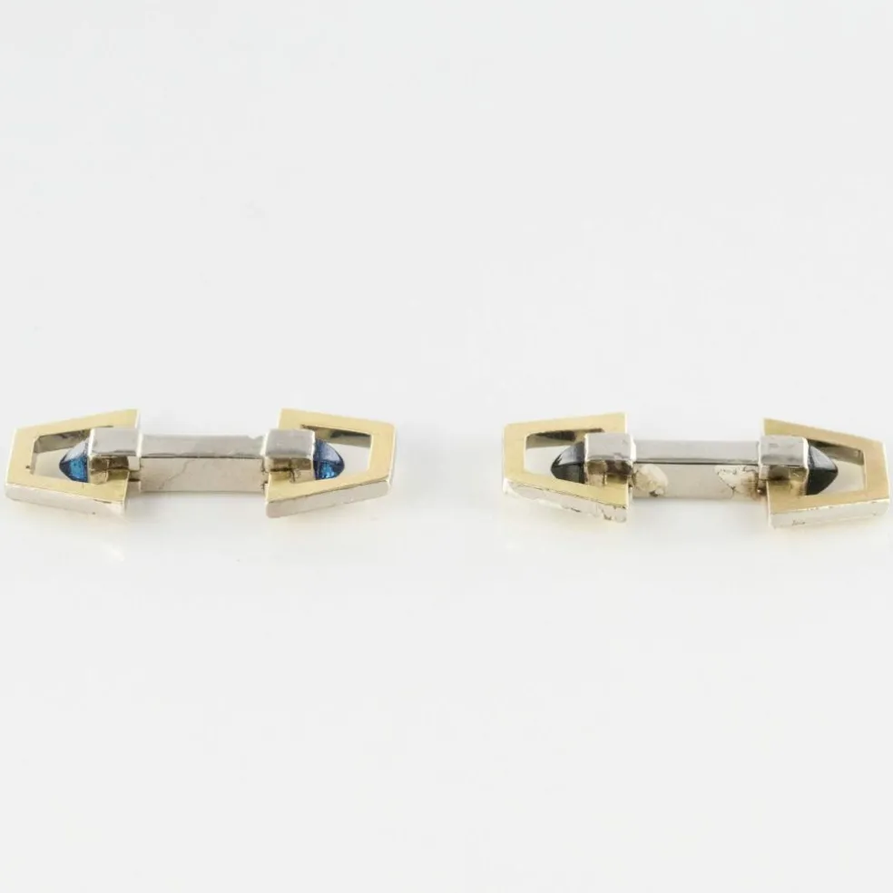 Boutons de manchettes Vermeil Art Déco