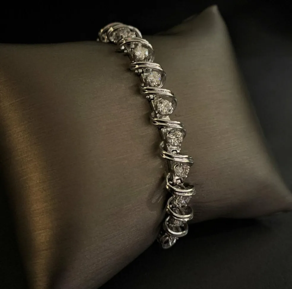 Bracelet diamants 5,25 ct
