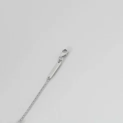 Bracelet 5 diamants or blanc
