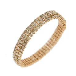 Bracelet 3 lignes diamants