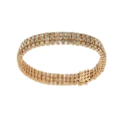 Bracelet 3 lignes diamants