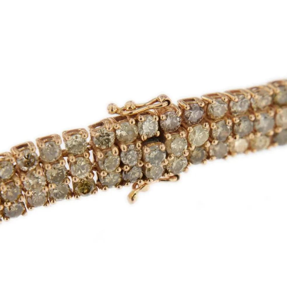 Bracelet 3 lignes diamants
