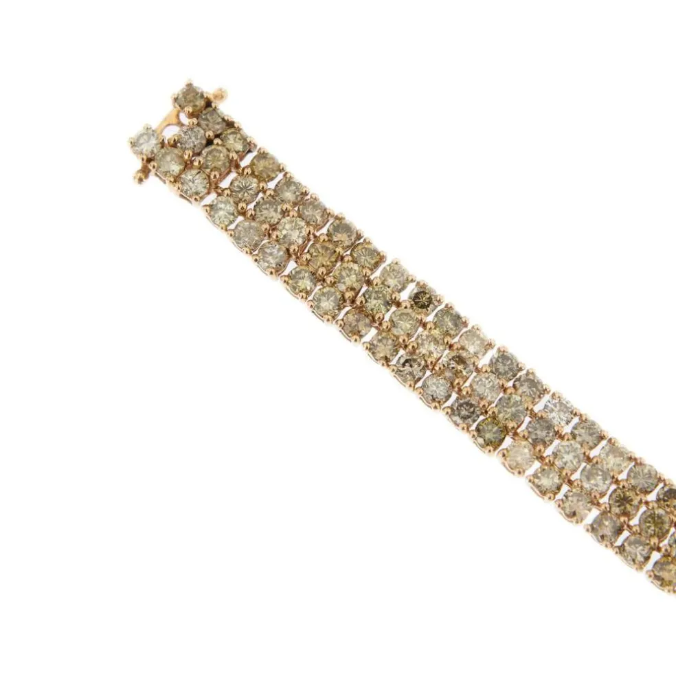 Bracelet 3 lignes diamants