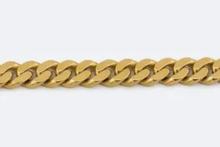 Bracelet à maillons cubains en or jaune