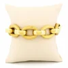 Bracelet à maillons fantaisie en or jaune 14 carats