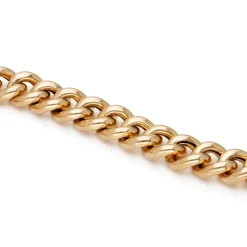 Bracelet à maillons gourmette en or jaune