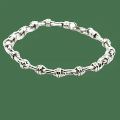 Bracelet à Maillons or blanc