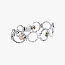 BRACELET « YUMA » OR, MORGANITES & MOLDAVITES