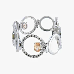 BRACELET « YUMA » OR, MORGANITES & MOLDAVITES