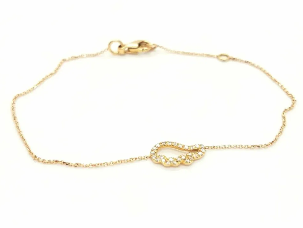 Bracelet Aile d'ange Or rose Diamant