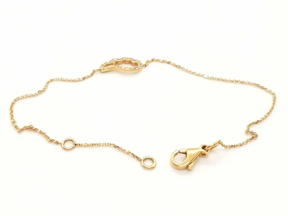 Bracelet Aile d'ange Or rose Diamant