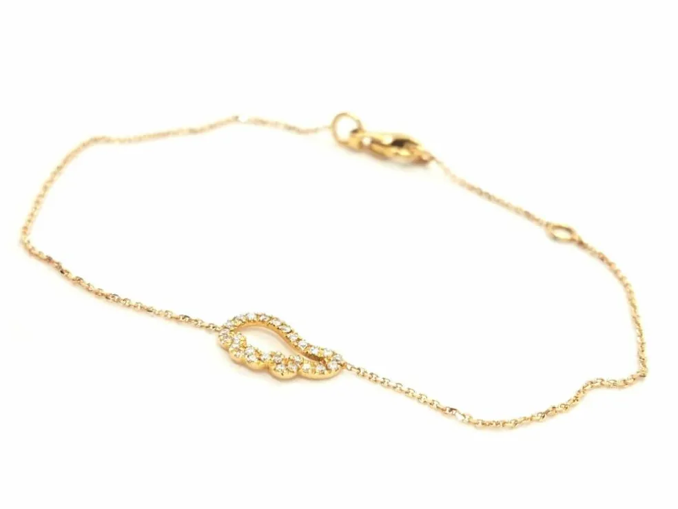 Bracelet Aile d'ange Or rose Diamant