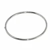 Bracelet alliance ovale en or blanc