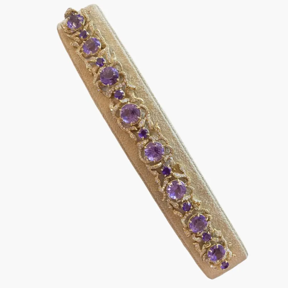 Bracelet Améthyste & Diamant par Julius Cohen