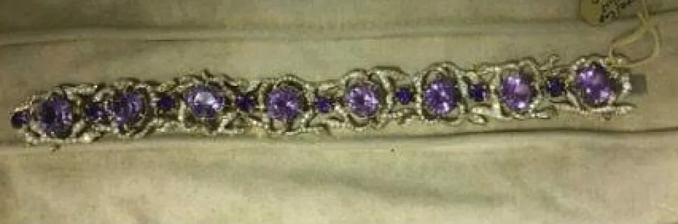 Bracelet Améthyste & Diamant par Julius Cohen