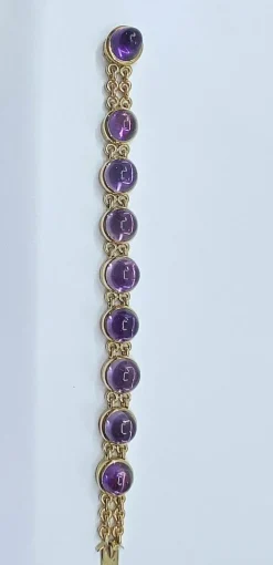 Bracelet Améthystes cabochon