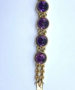 Bracelet Améthystes cabochon