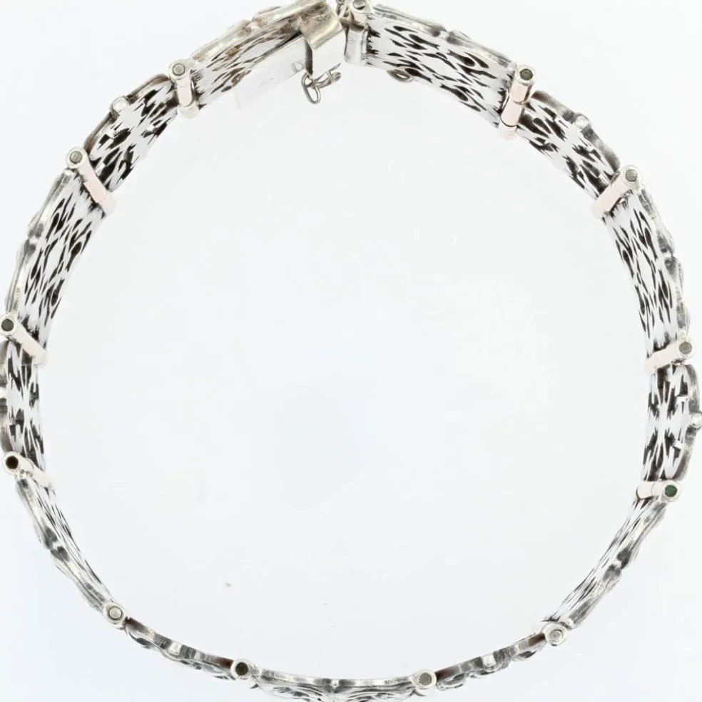 Bracelet ancien argent et vermeil
