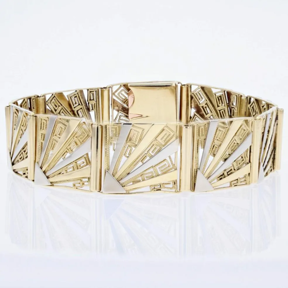 Bracelet ancien Art déco 2 ors