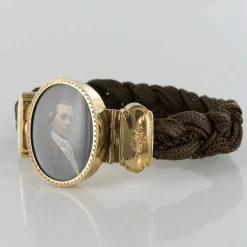 Bracelet ancien cheveux photographie d'un élégant