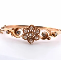 Bracelet ancien en or avec diamants exceptionnels