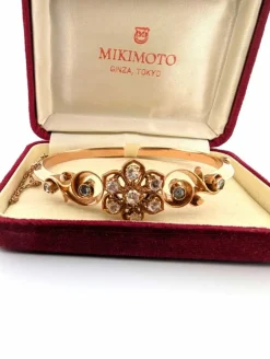 Bracelet ancien en or avec diamants exceptionnels