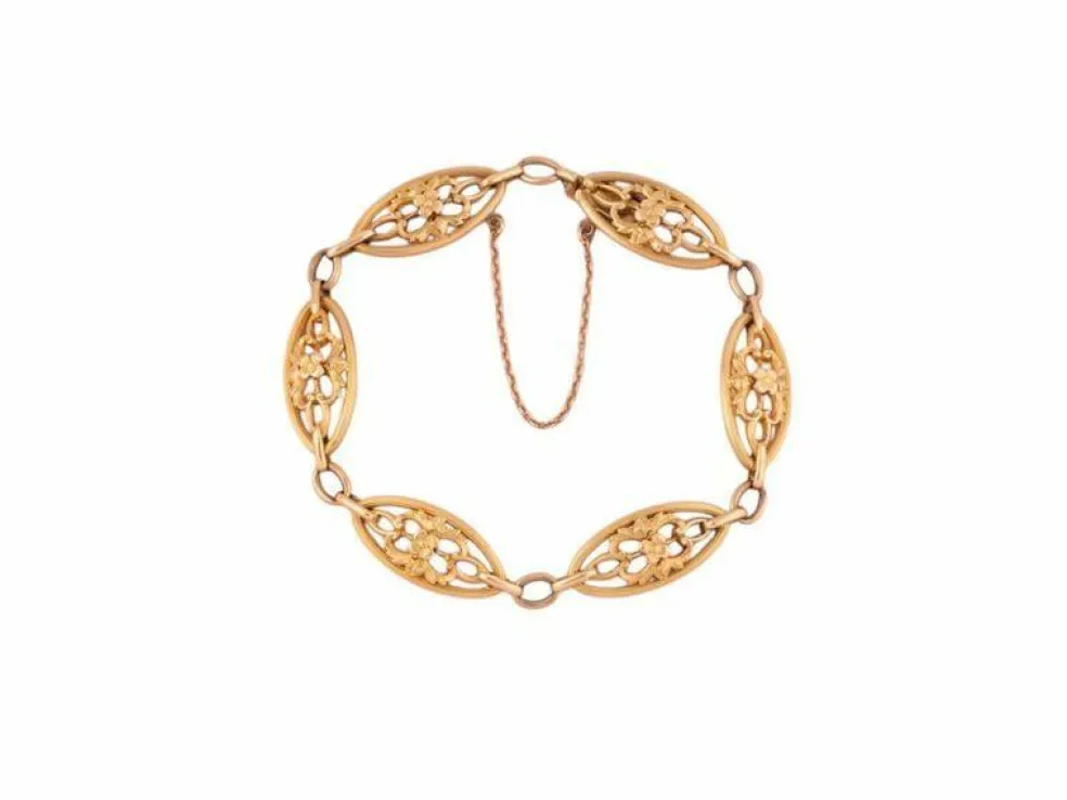 Bracelet ancien en or jaune 18k