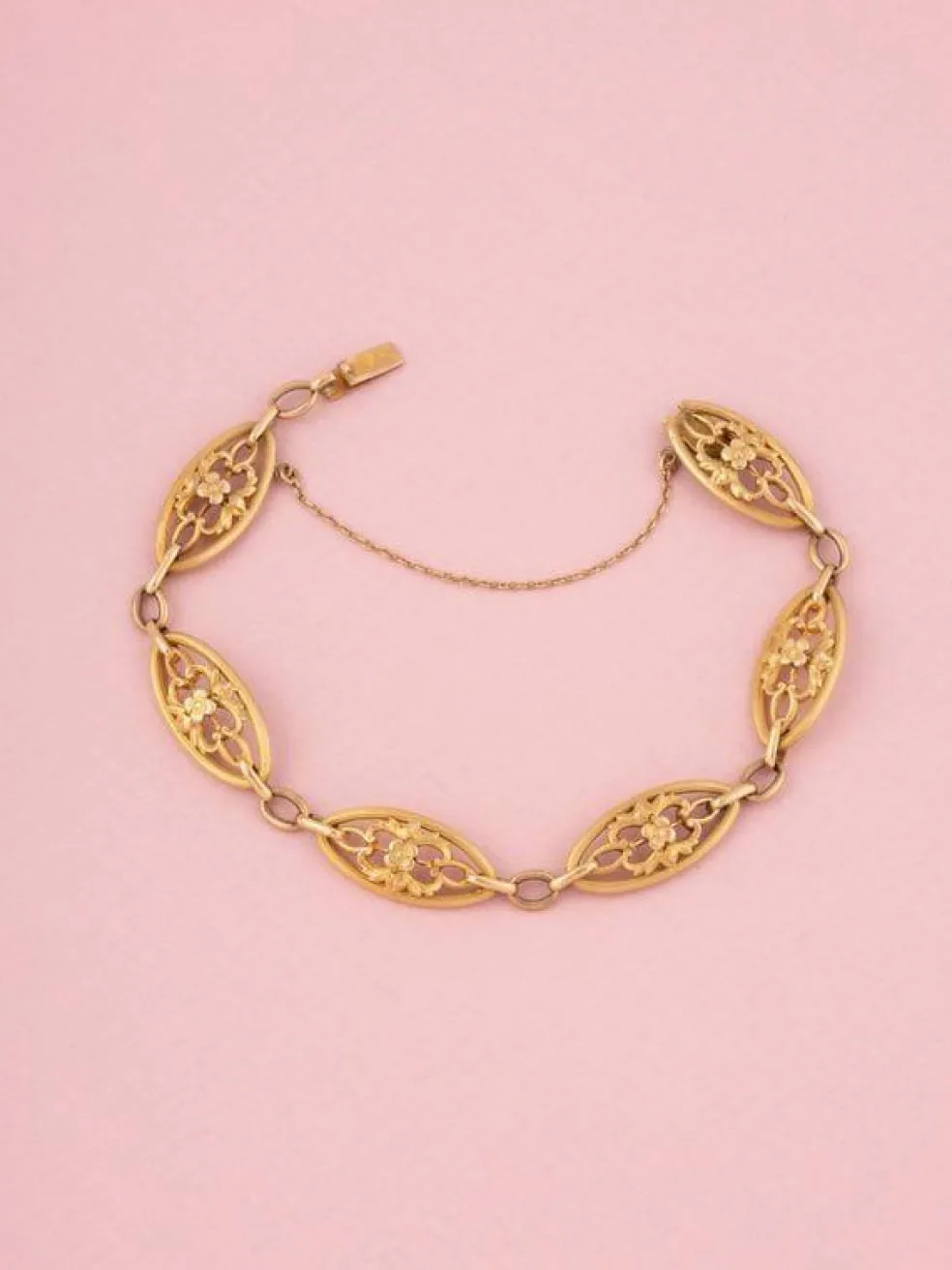 Bracelet ancien en or jaune 18k