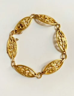 Bracelet ancien en or jaune 18k