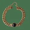 Bracelet Ancien or jaune et grenat
