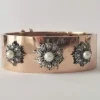 Bracelet ancien or rose, perles et diamants anciens