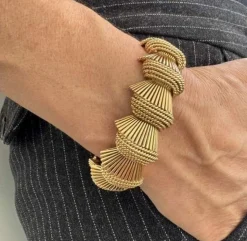 Bracelet Années 50' en Or Jaune