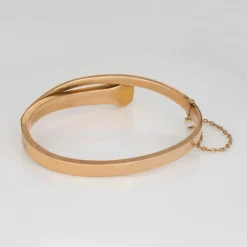 Bracelet antique à clous édouardiens L. Fritzsche en or rose 14 carats en forme de fer à cheval 1908
