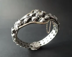 Bracelet Argent Diamants Taillés En Rose