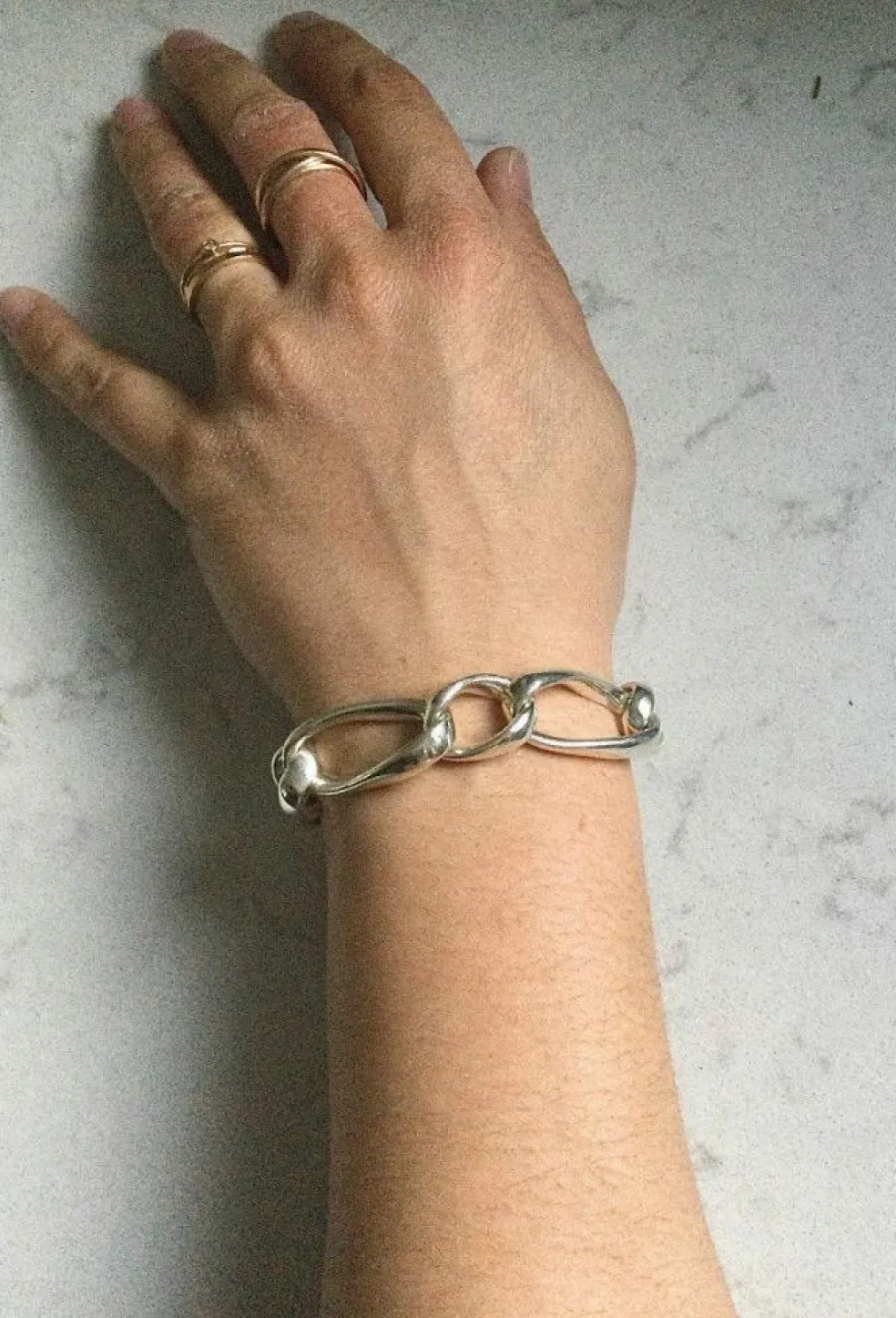 Bracelet Argent Mailles Cheval