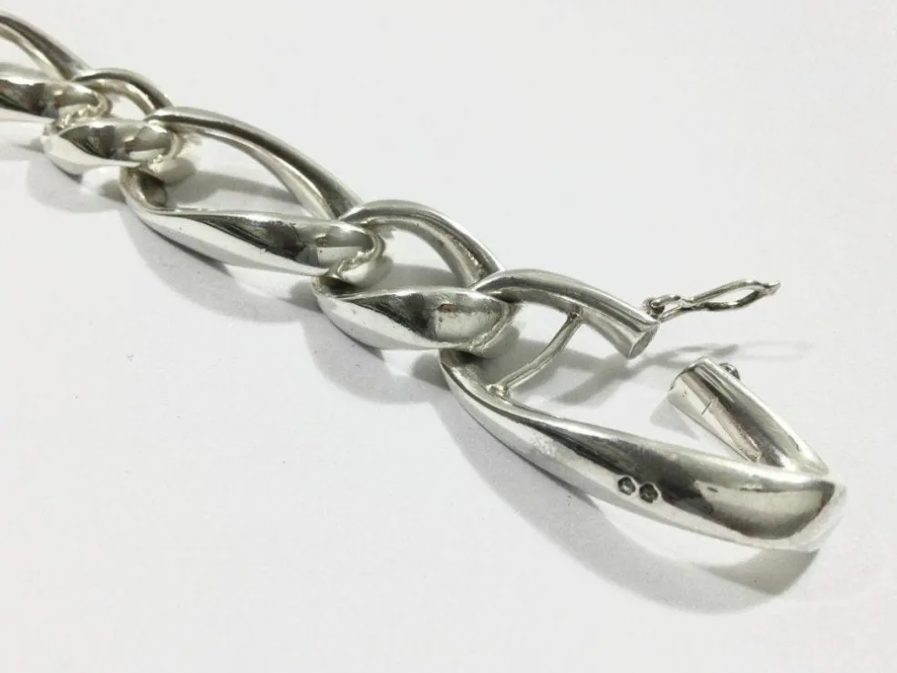 Bracelet Argent Mailles Cheval