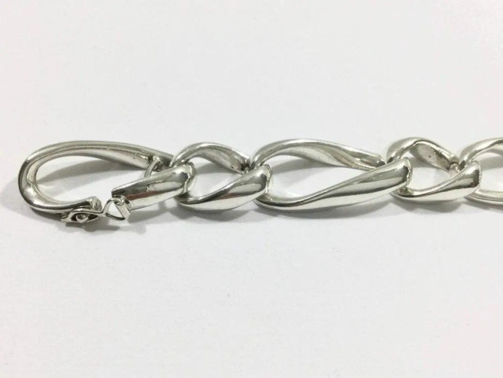 Bracelet Argent Mailles Cheval