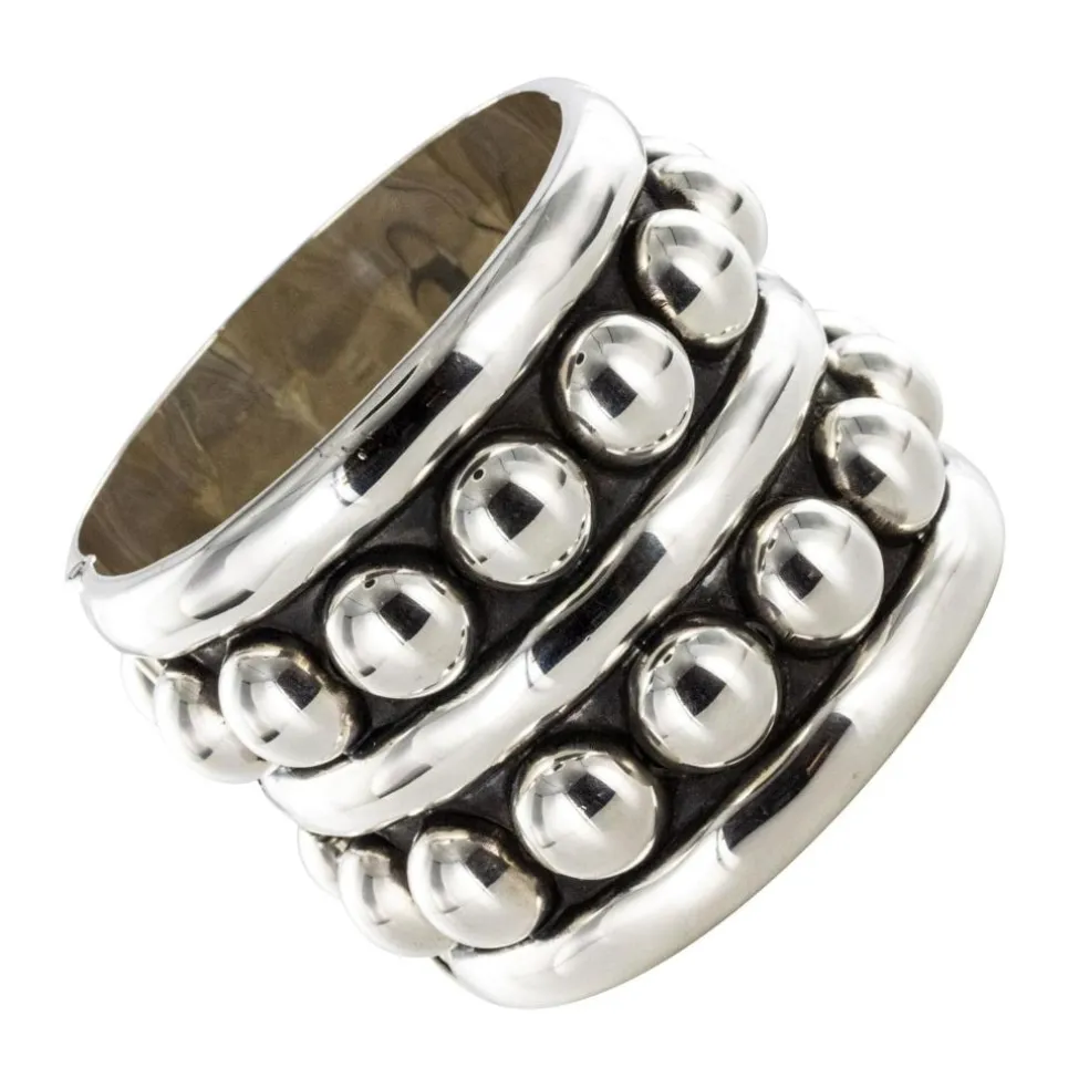 Bracelet argent manchette style Désprès