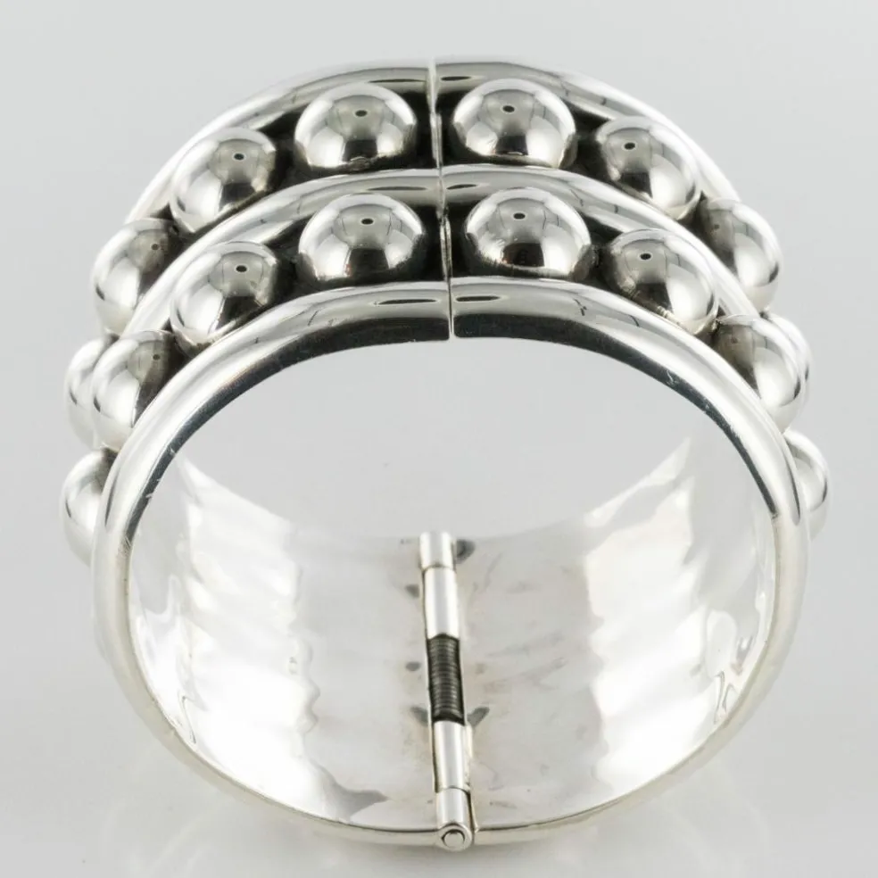 Bracelet argent manchette style Désprès