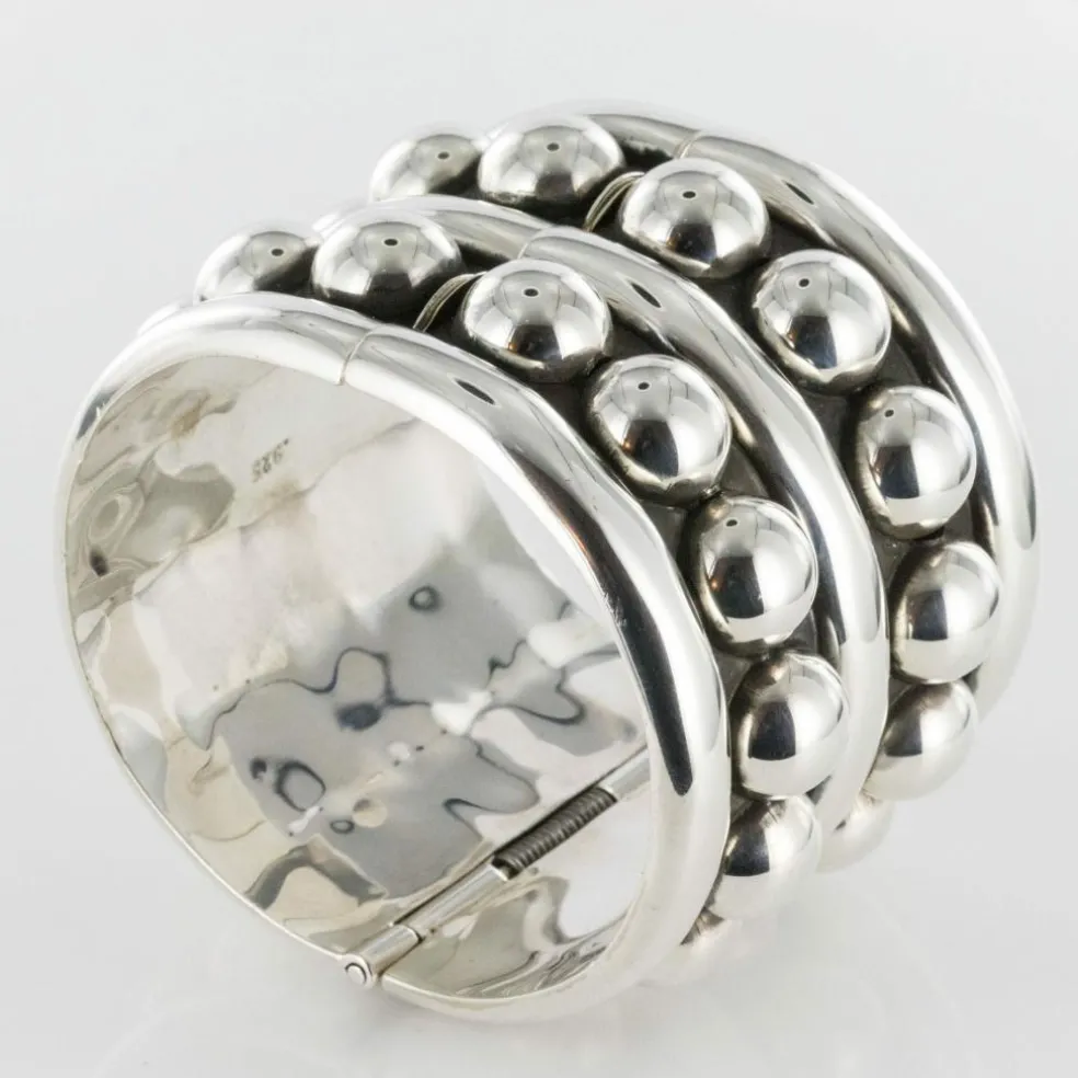 Bracelet argent manchette style Désprès