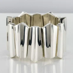 Bracelet argent moderniste