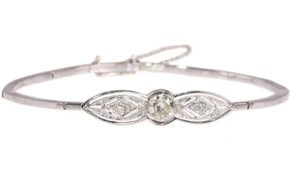Bracelet Art Déco avec diamant