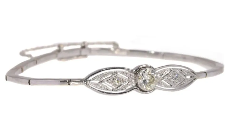 Bracelet Art Déco avec diamant