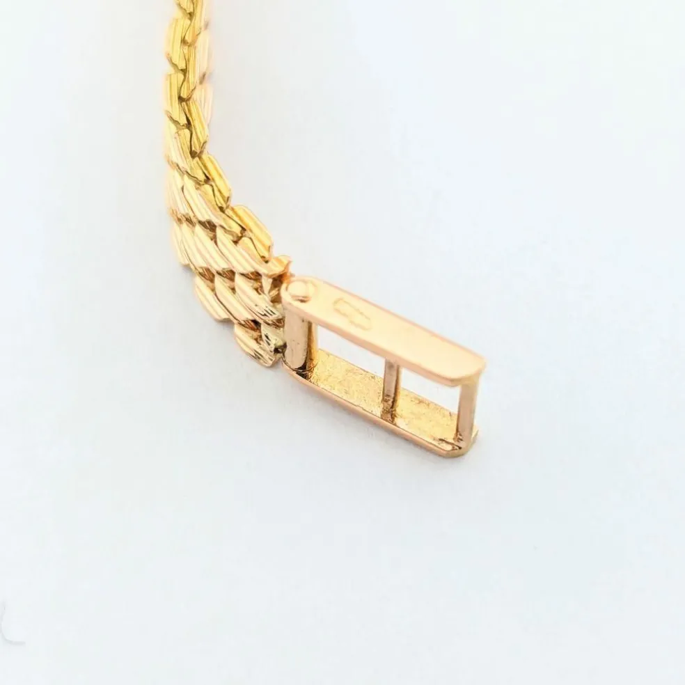 Bracelet Art déco en or jaune diamants et saphirs