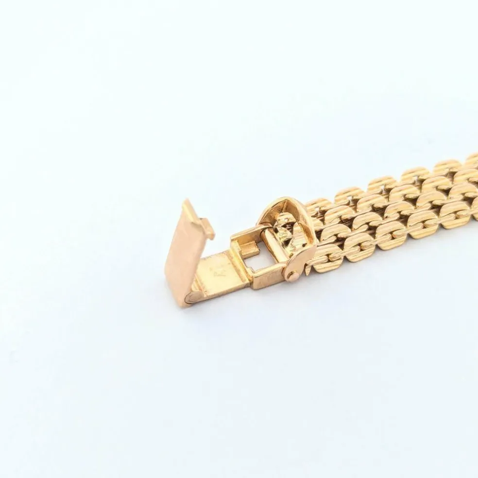 Bracelet Art déco en or jaune diamants et saphirs