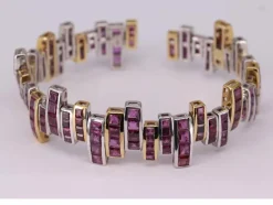 Bracelet Art Déco Rubis