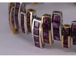 Bracelet Art Déco Rubis