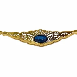 Bracelet Art Déco saphir diamants