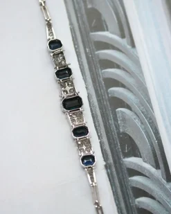 Bracelet Art Déco Saphirs et Diamants