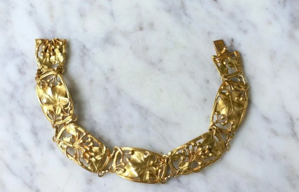 Bracelet Art Nouveau Arnould en Or Jaune